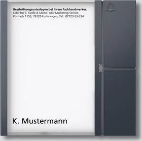 Siedle Tastenmodul TM 612-1 AG, anthrazit, 1 Ruftaste