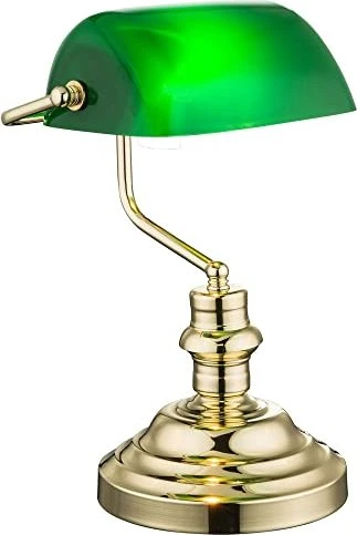 Globo Antique Tischleuchte gold/grün