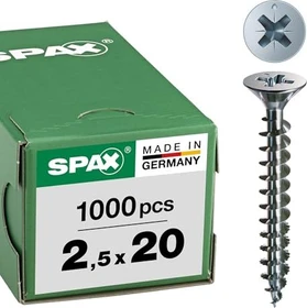 Spax WIROX A9J 4CUT PZ1 Universalschraube, 2.5x20mm, 1000 Stück