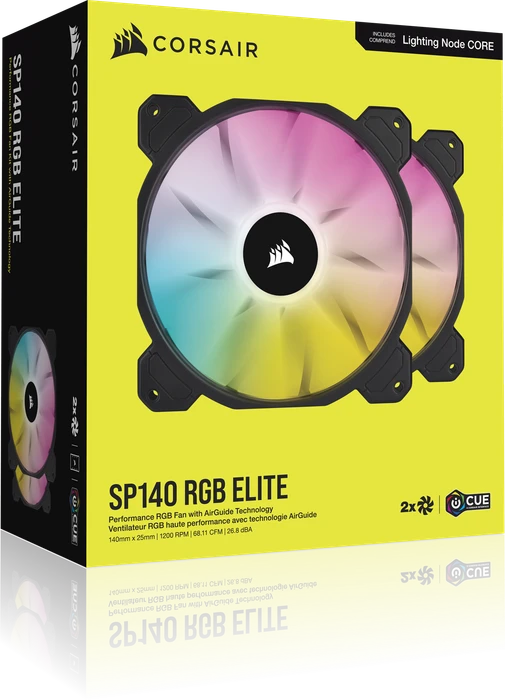 Corsair SP Series iCUE SP140 RGB Elite, schwarz, 140mm