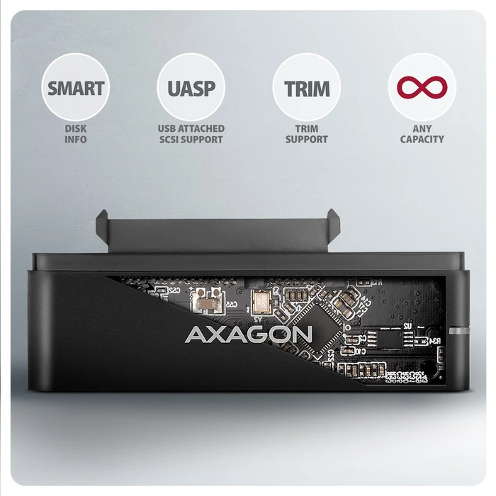 Axagon 2.5"/3.5" Adapter, USB-C 3.1, USB -> SATA
