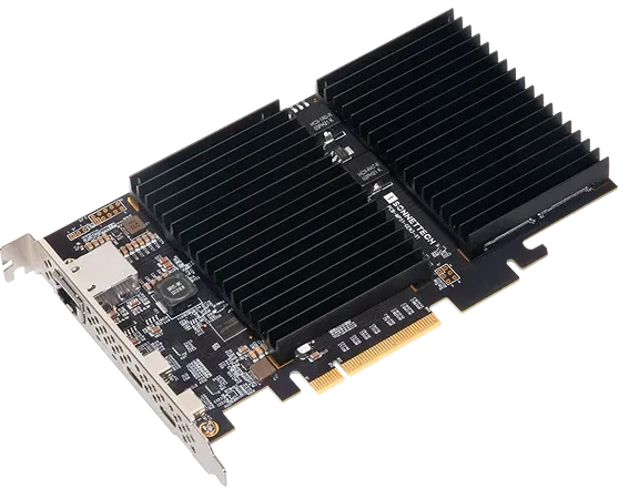 Sonnet McFiver 10G LAN-Adapter, RJ-45, USB-C 3.1, M.2/M-Key, PCIe 4.0 x8