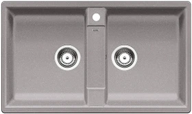 Blanco Zia 9 Doppelspüle alumetallic