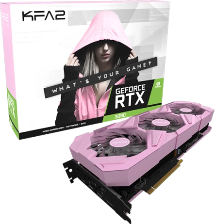 KFA2 GeForce RTX 3090 EX Gamer Pink (1-Click OC), 24GB GDDR6X, HDMI, 3x DP