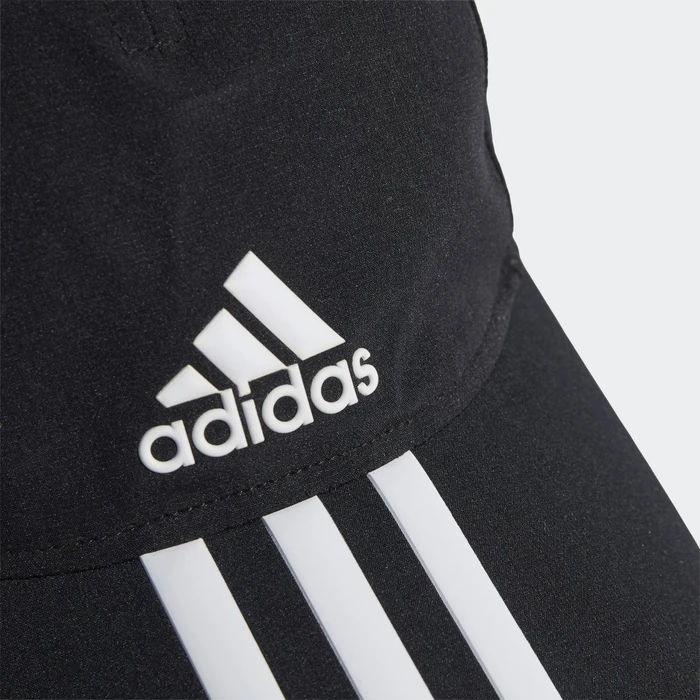 adidas Aeroready 3-Streifen Baseball Kappe schwarz/weiß