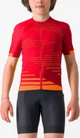 Castelli Aero Trikot kurzarm rich red/orange (Junior)