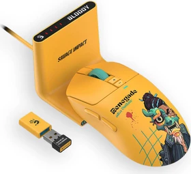 A4Tech Bloody R72 Ultra Duo Wireless Gaming Mouse mit Ladestation, Renegade Sunset, USB (A4TMYS47747)