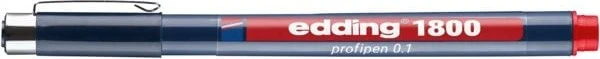 edding 1800 0.25mm rot