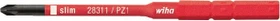 Wiha 283112 slimBit electric VDE Pozidriv Wechselklinge 6mm, PZ2x75mm