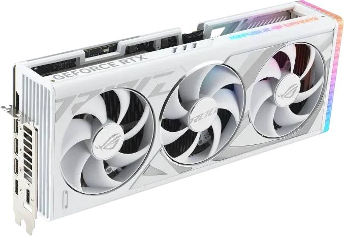 ASUS ROG Strix GeForce RTX 4080 SUPER White, ROG-STRIX-RTX4080S-16G-WHITE, 16GB GDDR6X, 2x HDMI, 3x DP