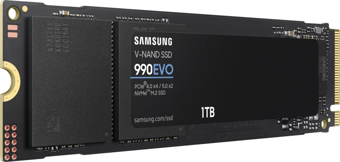 Samsung SSD 990 EVO 1TB, M.2 2280 / M-Key / PCIe 4.0 x4