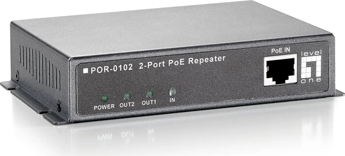 LevelOne Wallmount PoE-Extender, 3x RJ-45, PoE PD
