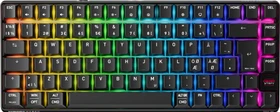 Cherry Xtrfy K33 Compact Wireless, schwarz, LEDs RGB, USB/Bluetooth, ND (G8D-24030PAAPN-2)