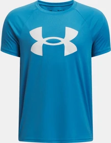 Under Armour Tech Big Logo Funktionsshirt kurzarm ether blue/white (Junior)