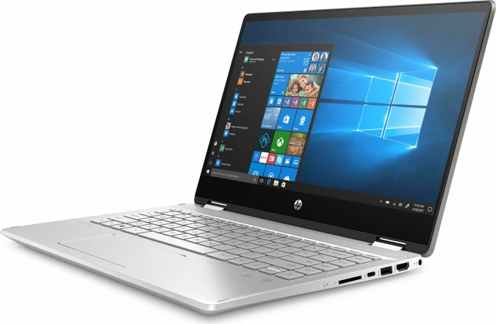 HP Pavilion x360 14-dh0220ng, Mineral Silver/Natural Silver, Core i5-8265U, 8GB RAM, 256GB SSD, DE