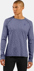 Odlo X-Alp Performance Wool 115 Laufshirt langarm skipper blue melange (Herren)