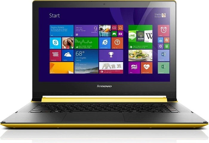 Lenovo IdeaPad Flex 14, gelb, Core i5-4210U, 8GB RAM, 256GB SSD, GeForce 840M, DE