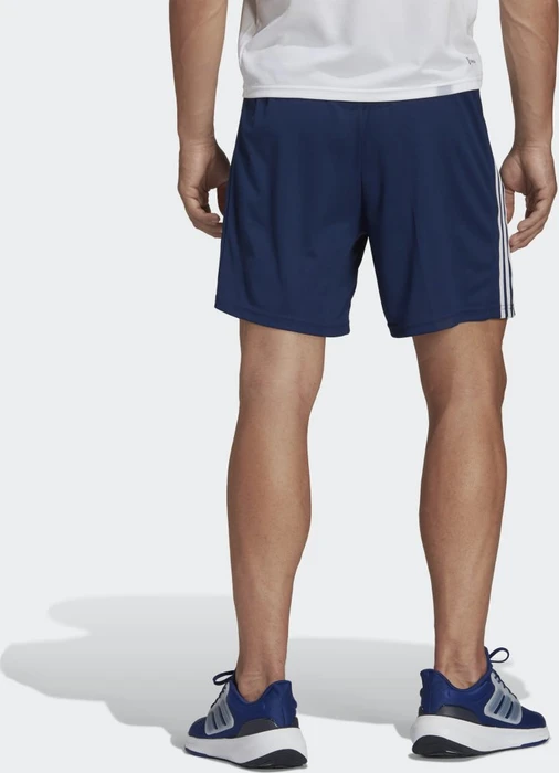 adidas Train Essentials Piqué 3-Streifen Trainingshose kurz dark blue/white (Herren)