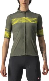 Castelli Fenice Trikot kurzarm military green/sulphur (Damen)