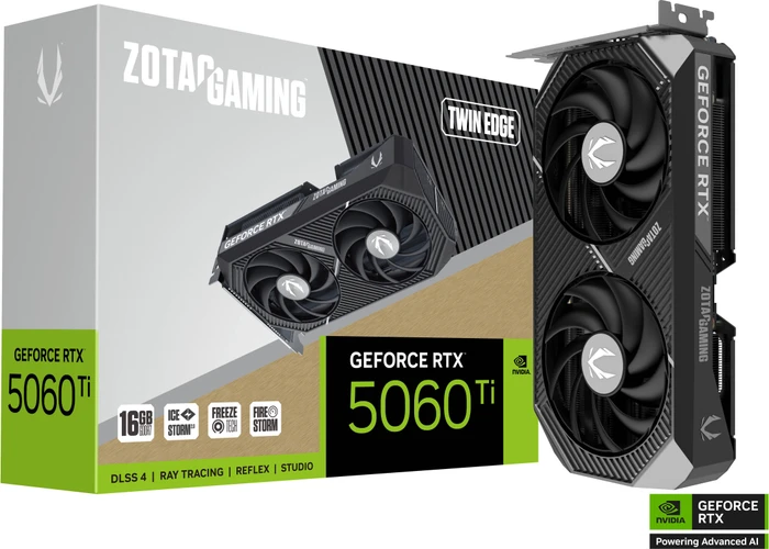 Zotac Gaming GeForce RTX 5060 Ti Twin Edge, 16GB GDDR7, HDMI, 3x DP
