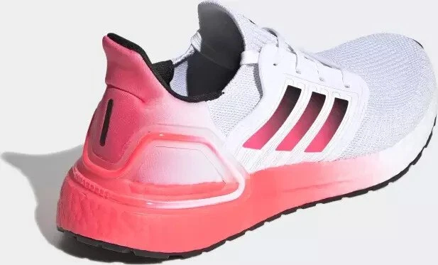 adidas Ultraboost 20 cloud white/core black/signal pink (Herren)