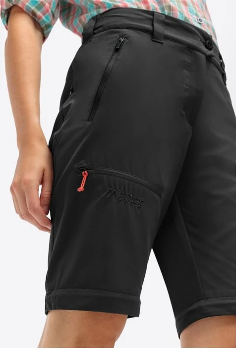 Maier Sports Nata Loop Zip-Off Hose lang schwarz (Damen)