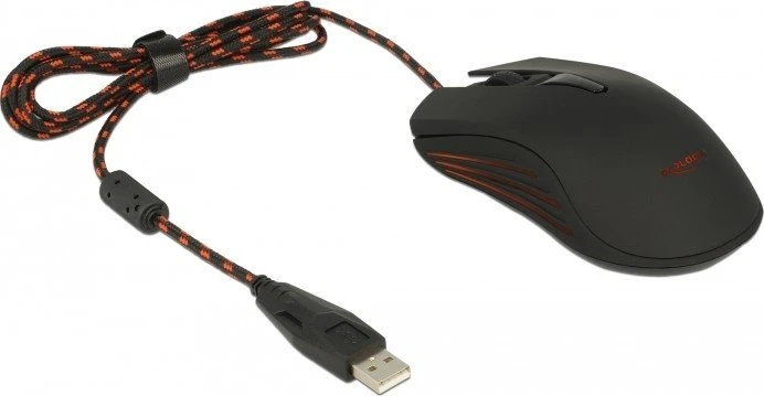DeLOCK Optische 4-Tasten Gaming Maus, USB