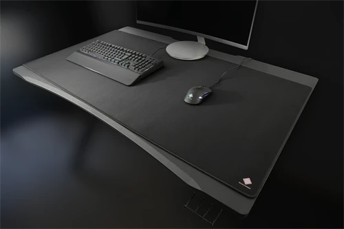 Deltaco XXL Desk Mat, 1200x600mm, schwarz