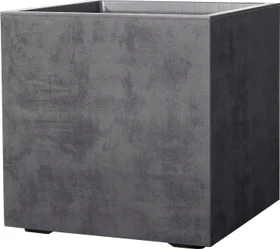 Deroma Millennium R Cube Blumentopf 49x49cm anthrazit