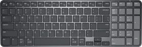 Dell Pro 7 Rechargeable Compact Wireless Keyboard, grau, USB/Bluetooth, DE (KB746-BLK-GER)