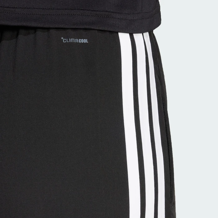 adidas Train Essentials 3-Streifen Woven Trainingshose lang schwarz/weiß (Damen)