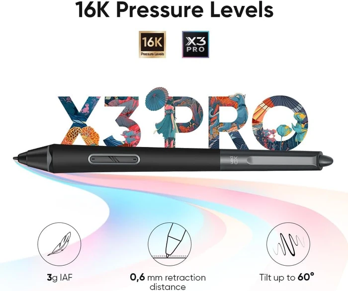 XP-Pen Deco Pro LW Gen 2, schwarz/grau, mit X-Fernbedienung