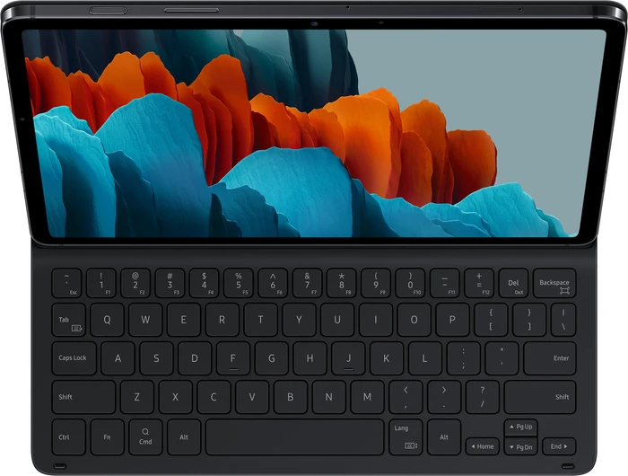 Samsung EF-DT630 Book Cover Keyboard Slim für Galaxy Tab S7 / Tab S8, schwarz, DE