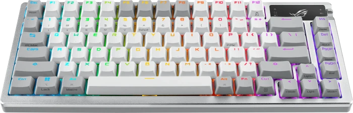 ASUS ROG Azoth White Wireless Gaming Keyboard, PBT, hot-swap, ROG NX SNOW, USB/Bluetooth, UK