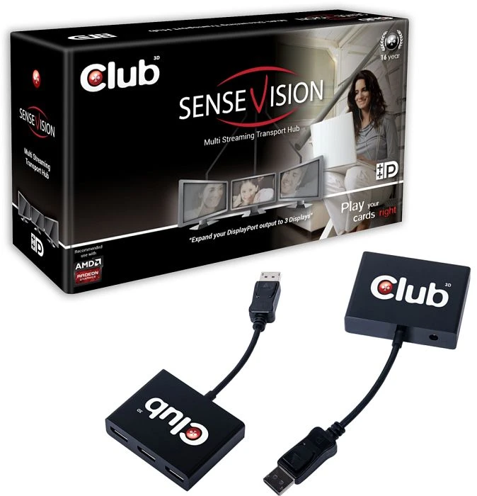 Club 3D SenseVision CSV-5300, 3x DisplayPort 1.2