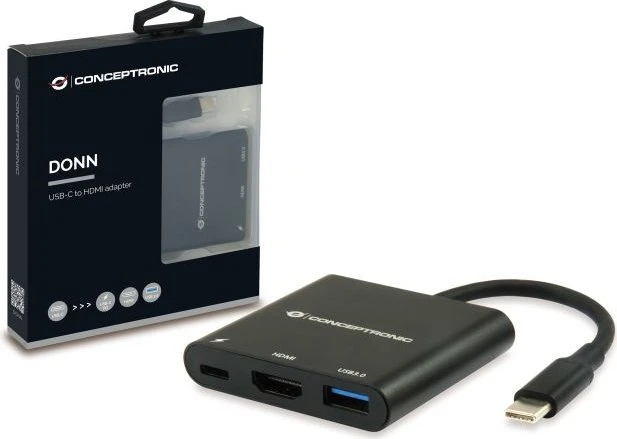 Conceptronic DONN01B USB-C auf HDMI Adapter