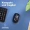 Trust Yuki Silent Multi-Device Wireless Mouse schwarz, USB/Bluetooth Vorschaubild