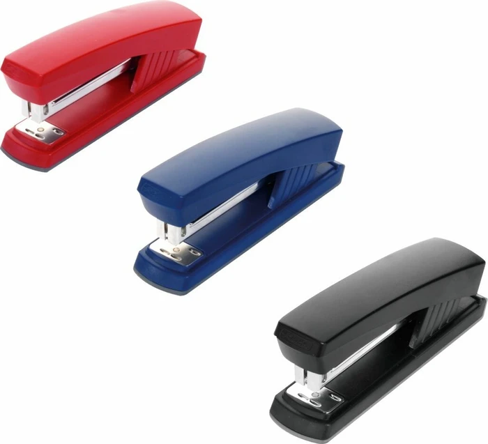 Herlitz Heftapparat 24/6, farbig sortiert, schwarz/blau/rot