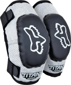 Fox Racing Peewee Titan Ellbogenschoner S/M Protektor schwarz/silber (Junior)