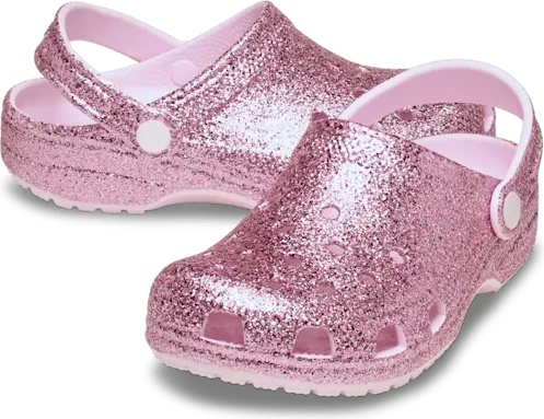 Crocs Classic Chunky Glitter Clog pink milk (Junior)