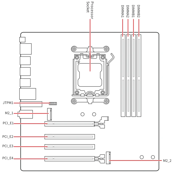 MSI PRO B850M-A WIFI PZ (AMD AM5)
