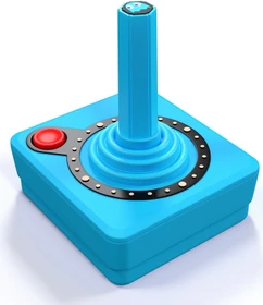 Atari CX40+ Wireless Joystick Ghost Edition Inky blau