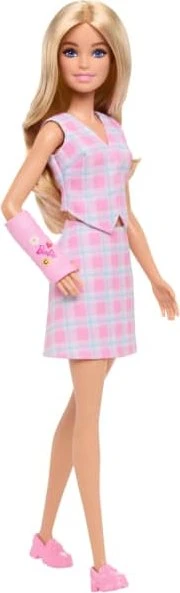 Mattel Barbie - Fashionistas Barbie mit rosa Gipsarm und kariertem Top und Rock