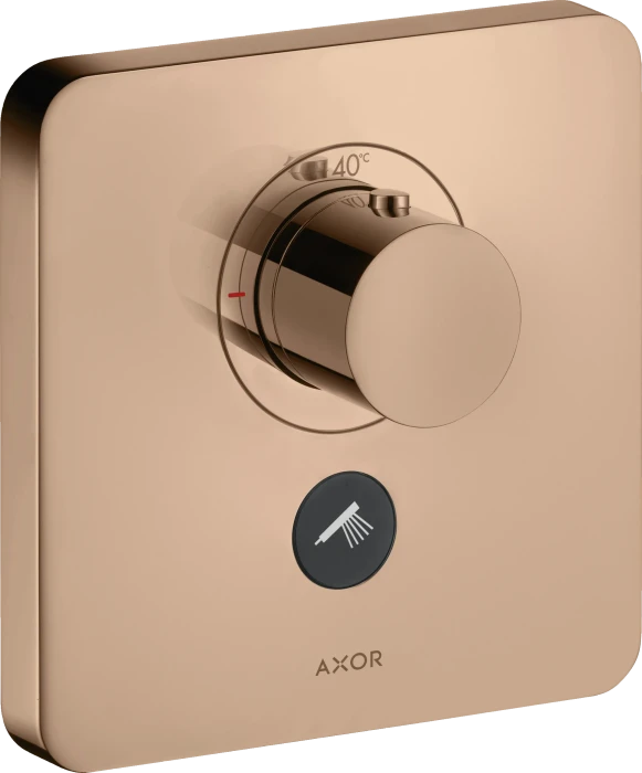 Hansgrohe Axor ShowerSelect Thermostat HighFlow für 1 Verbraucher und zusätzlichen Abgang polished red gold