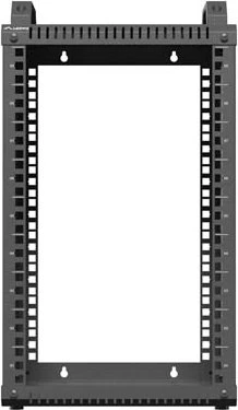 Lanberg Open Rack Series OR10 10" Open Frame Rack 9HE, 4-Pfosten, Flat Pack, IP20, RAL 9004, 300mm tief