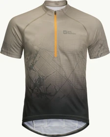 Jack Wolfskin Morobbia Hz Print Trikot kurzarm misty green (Herren)