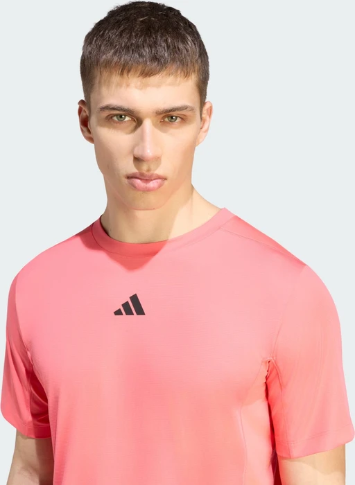 adidas D4T Primelift 3-Streifen Funktionsshirt kurzarm pure turbo (Herren)
