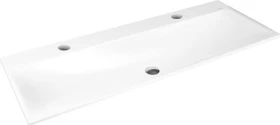 Kaldewei Silenio 3039 Einbau-Doppelwaschtisch 120x46x14cm, Perl-Effekt, alpinweiß