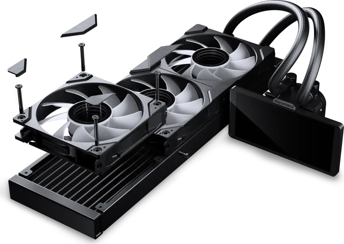 Phanteks Glacier One 360M25 LCD, schwarz