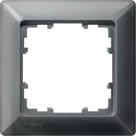 Siemens DELTA line Rahmen 1-Fach, 80x80mm, carbonmetallic